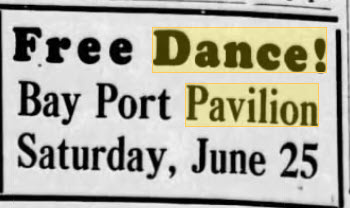 Bay Port Pavilion - June24 1938 Sebewaing Blade